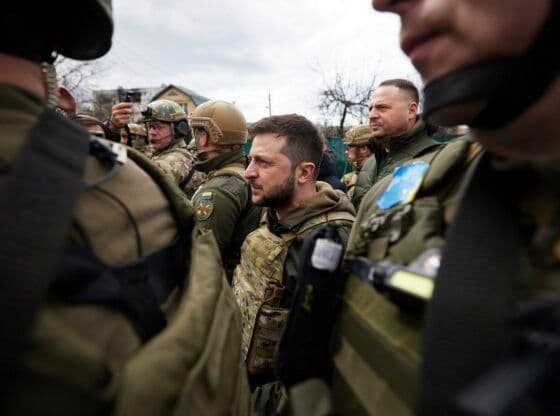 Zelensky with Ukrainian Forces on the Front Lines 